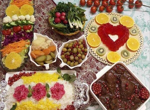 عکس ایده غذایی شب یلدا