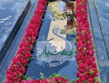 عکس قبر و گل