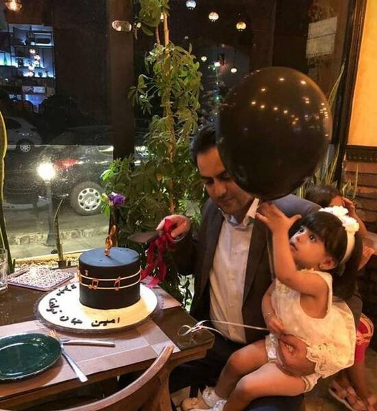 عکس امین نبی اللهی وهمسرش