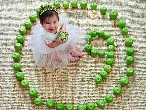 عکس ایده ماهگرد نوزاد اینستاگرام