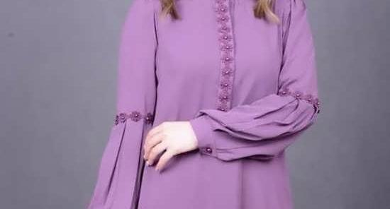 عکس مدل مانتو دخترانه آستین پفی