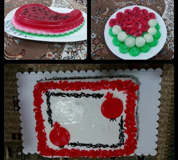 عکس کیک ژله شب یلدا