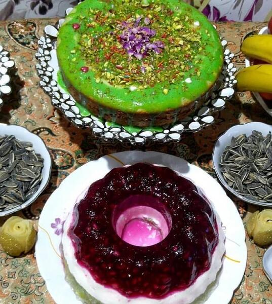 عکس کیک ژله شب یلدا