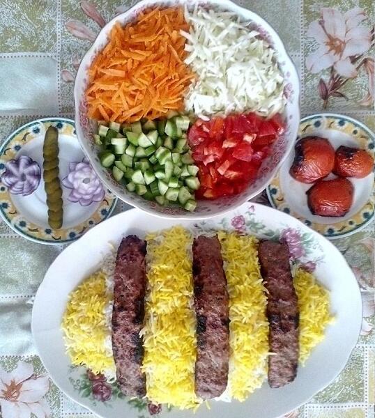 عکس زیبا از چلو کباب
