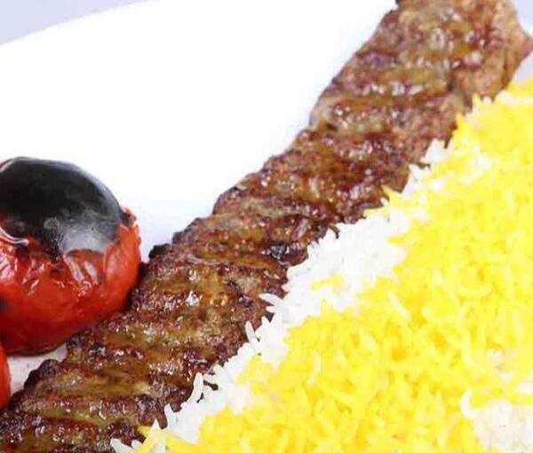 عکس چلو کباب لقمه زعفرانی