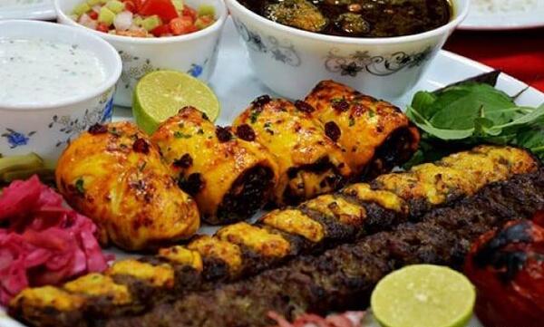 عکس چلو کباب لقمه زعفرانی