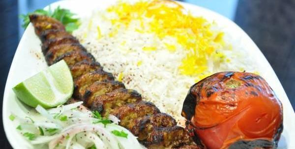 عکس چلو کباب لقمه زعفرانی