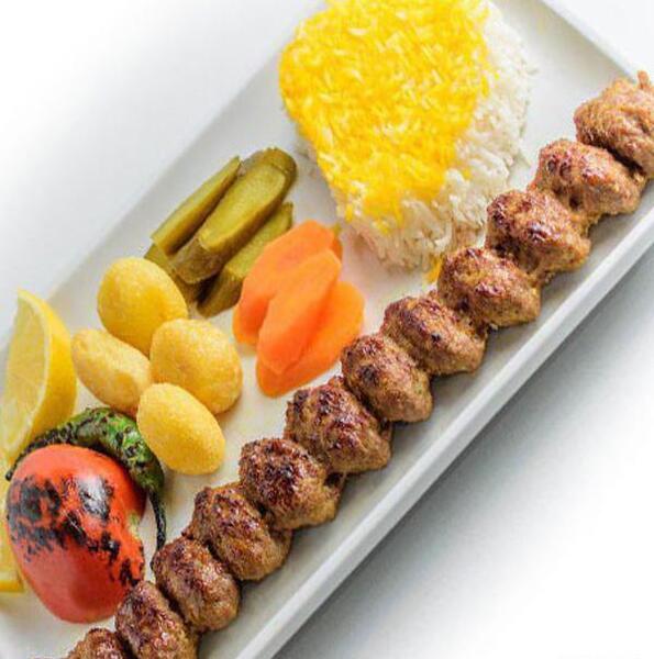 عکس چلو کباب لقمه زعفرانی