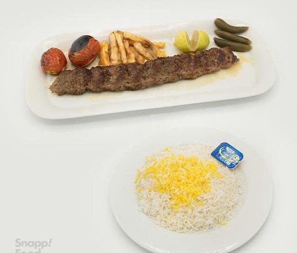 عکس چلو کباب لقمه زعفرانی