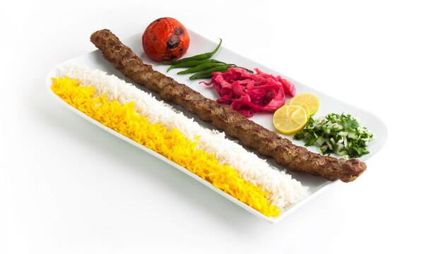 عکس چلو کباب لقمه زعفرانی