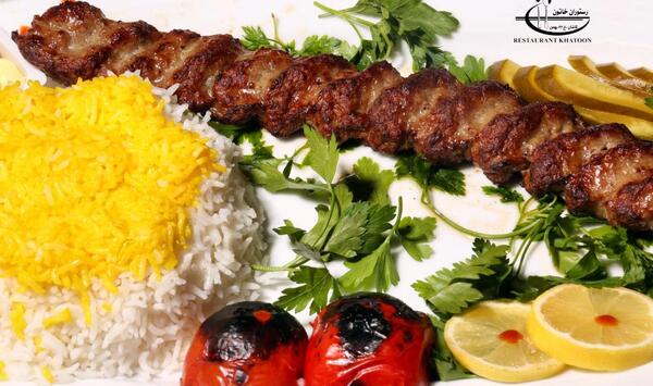 عکس چلو کباب لقمه زعفرانی