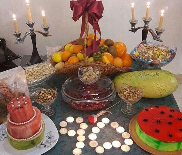 عکس ایده تزیین خانه برای شب یلدا