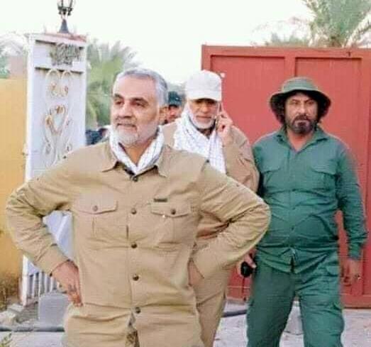 عکس دونفره حاج قاسم و ابومهدی