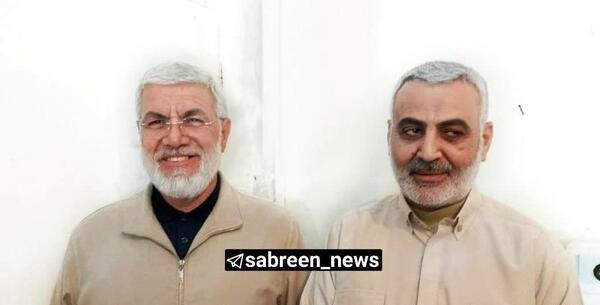 عکس دونفره حاج قاسم و ابومهدی