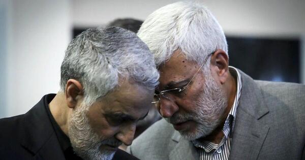 عکس دونفره حاج قاسم و ابومهدی