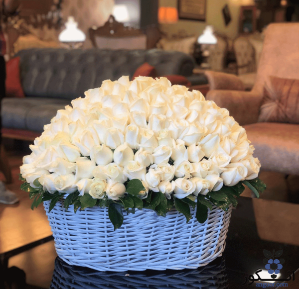 عکس دسته گل قرمز و سفید