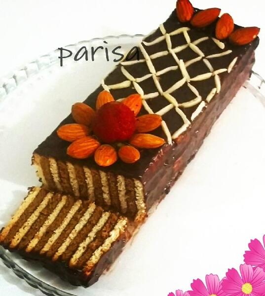 عکس کیک یخچالی ساده