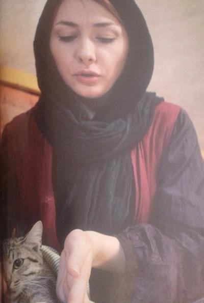عکس هانیه توسلی و گربه اش