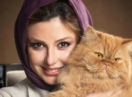 عکس هانیه توسلی و گربه اش