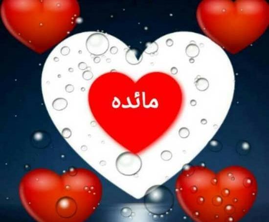 عکس نوشته مائده دوست دارم