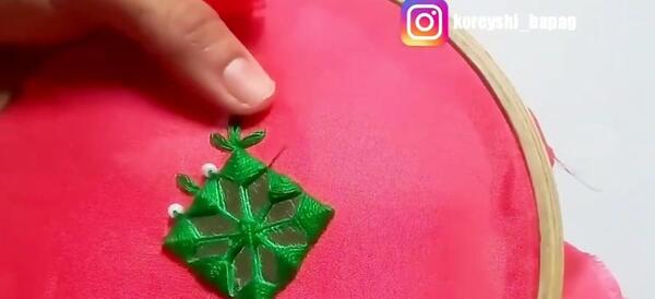 عکس کریشی دوخت آینه عنکبوتی