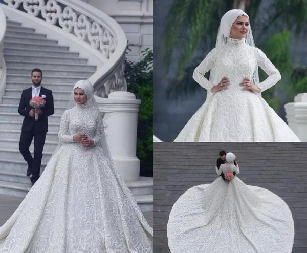 عکس با حجاب لباس عروس