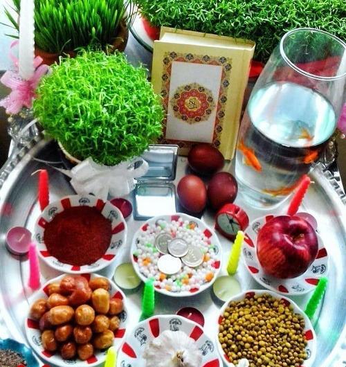عکس سفره هفت سین روی قبر
