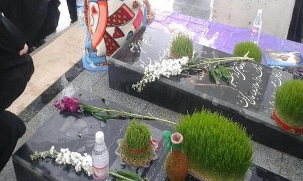 عکس سفره هفت سین روی قبر