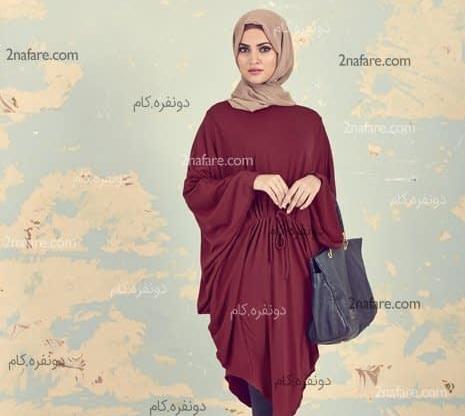 عکس مدل مانتو بلند پوشیده جدید