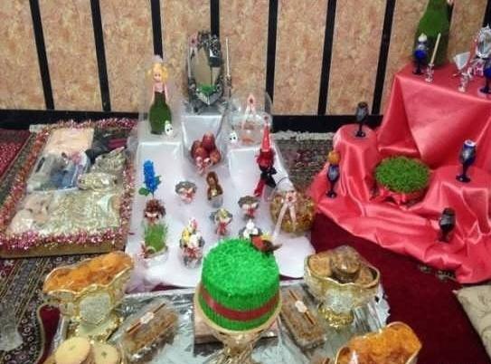 عکس ایده چیدمان عیدی عروس