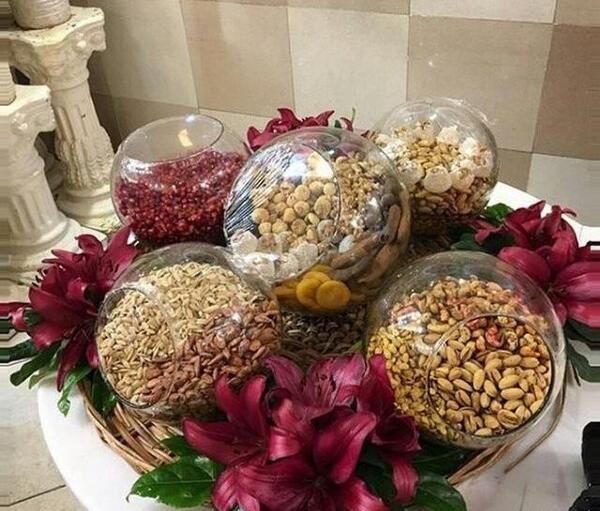 عکس ایده چیدمان عیدی عروس