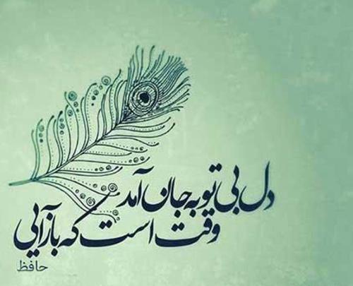 عکس کتاب حافظ در دست دختر