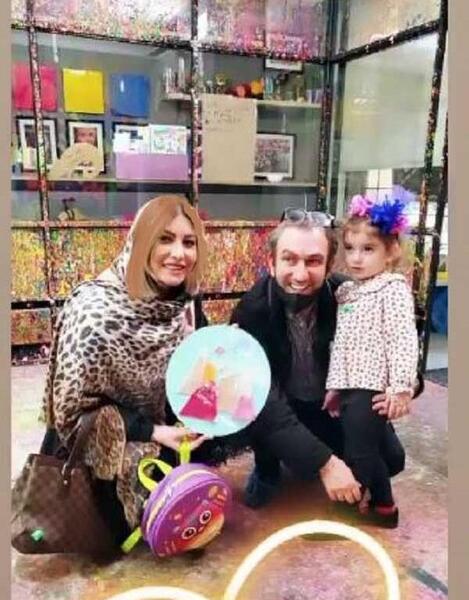 عکس تولد دختر فریبا نادری