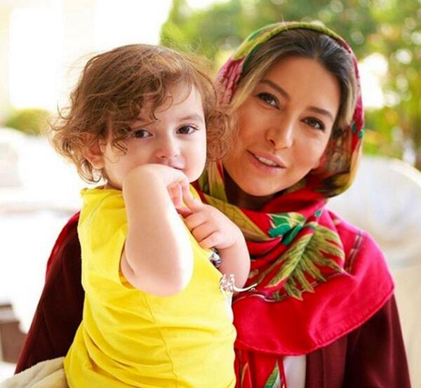 عکس تولد دختر فریبا نادری