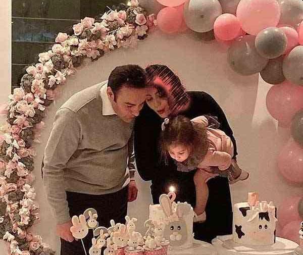 عکس تولد دختر فریبا نادری