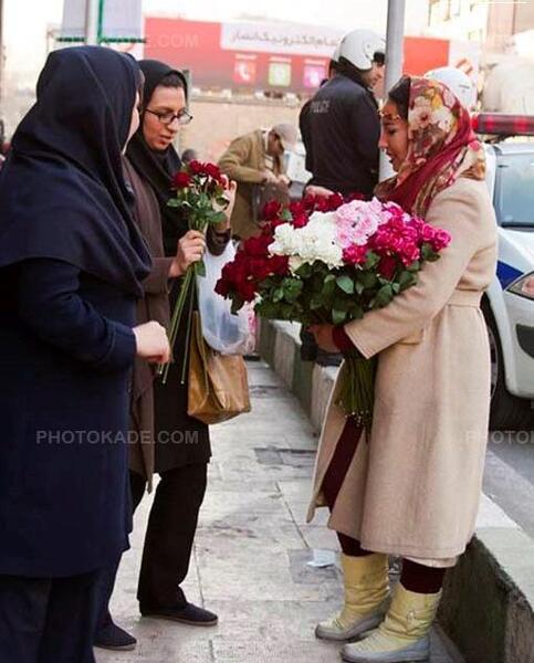 عکس زیباترین دختر گلفروش تهران