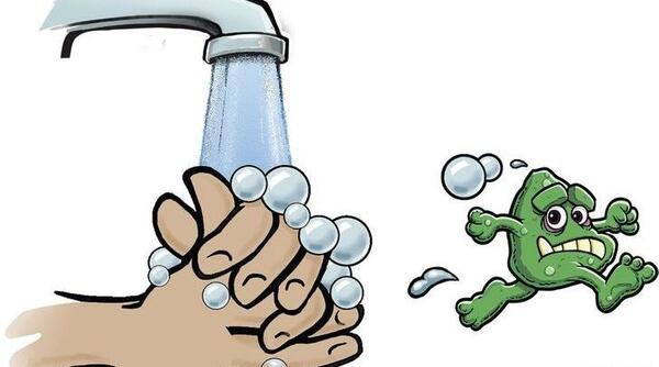 عکس کارتونی ضدعفونی کننده دست