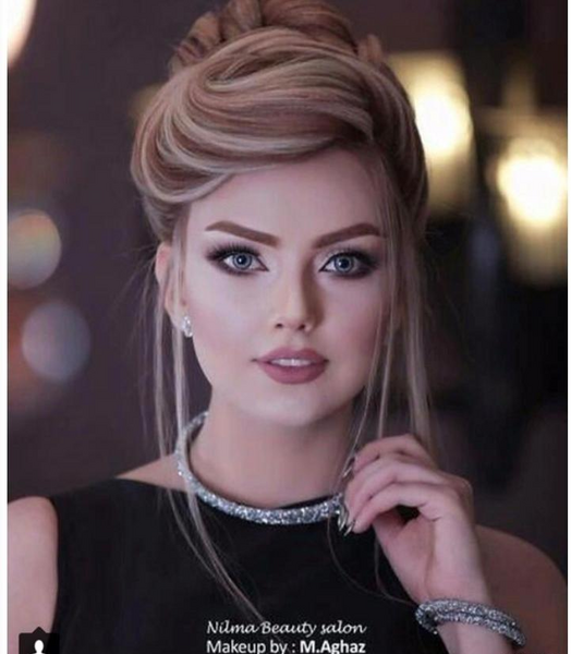 عکس عروس رنگ مو