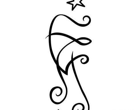 عکس تاتو حرف f