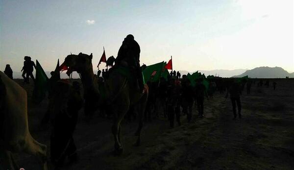 عکس ورود اسرا به شام