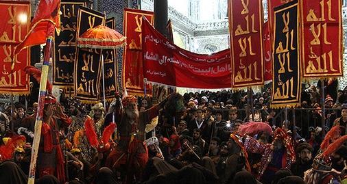 عکس ورود اسرا به شام