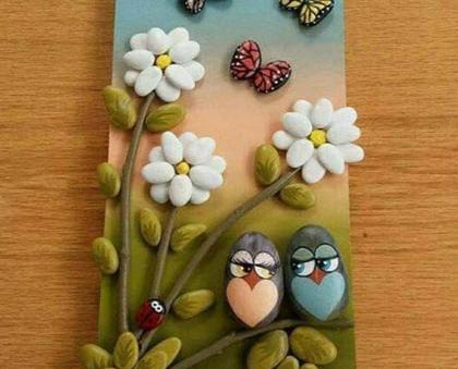 عکس ایده برای کاردستی با سنگ