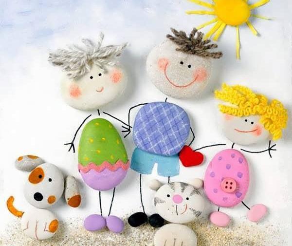 عکس ایده برای کاردستی با سنگ