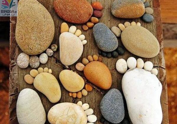 عکس ایده برای کاردستی با سنگ