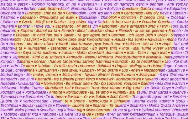 عکس دوست دارم به تمام زبان ها