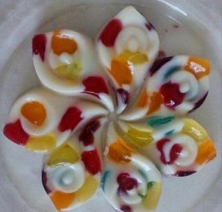 عکس ژله خرده شیشه شفاف