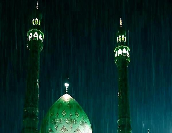 عکس باران جمکران