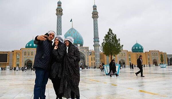 عکس باران جمکران