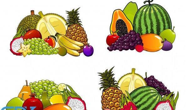 عکس کارتونی میوه ها