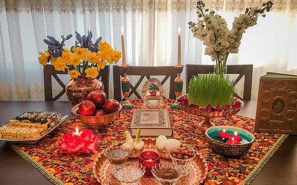 عکس ایده برای چیدن سفره هفت سین